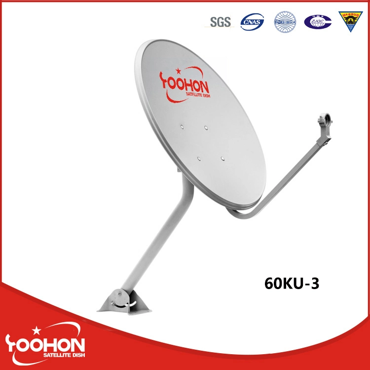 60cm Offset TV Satellite Dish Antenna for Outdoor