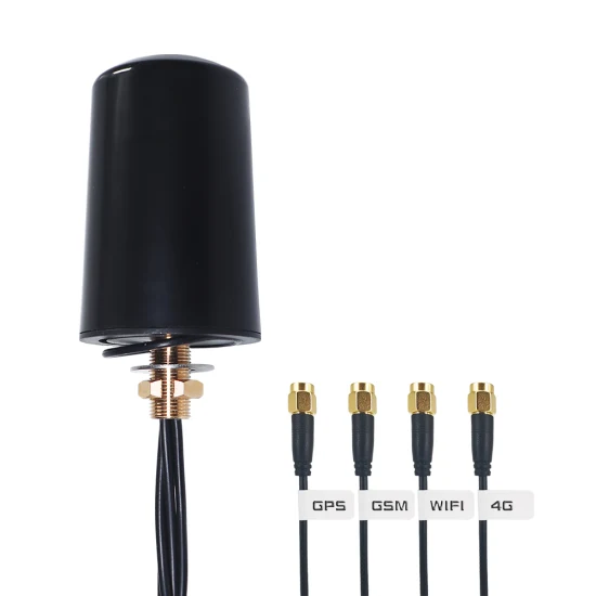 Antenna combinata omnidirezionale impermeabile con montaggio a vite GPS + WiFi + 4G + 5g